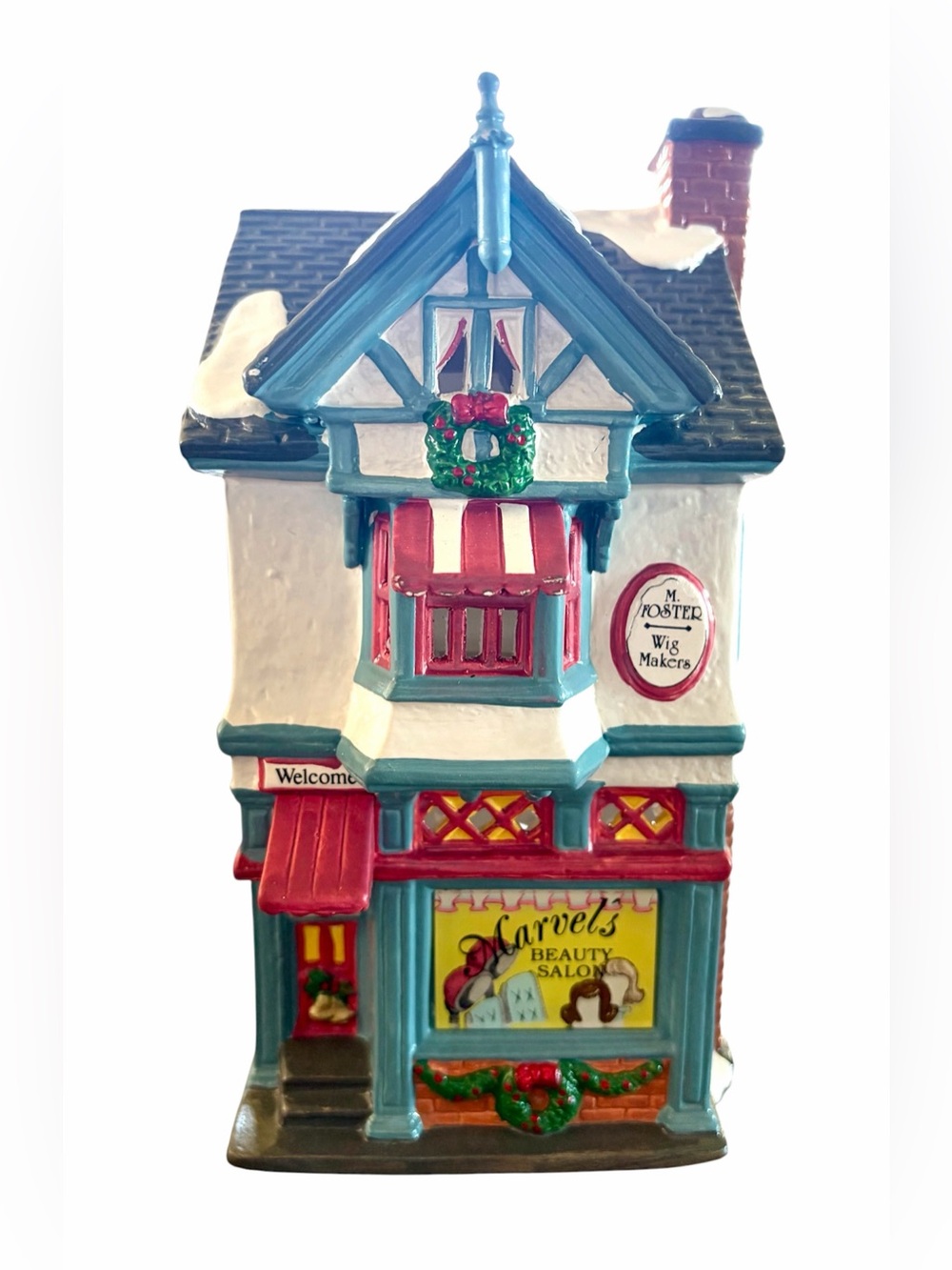 Department 56 Original Snow Village Christmas Marvel's Beauty Salon #54704